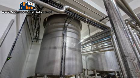 Tanque em inox com isolamento t�rmico 12.000 litros
