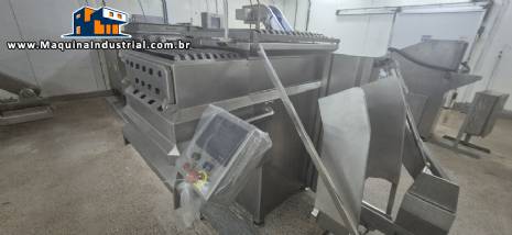 Misturador de p�s em inox 2 eixos Simetria MMF 300 para carnes embutidos pet food massas aliment�cias