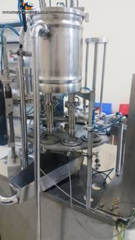 Envasadora rotativa para copos e tampa alum�nio Mirainox