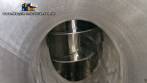 Silo de transferncia com rosca helicoidal transportadora inclinada em inox Maqinox