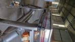 Silo de transferncia com rosca helicoidal transportadora inclinada em inox Maqinox