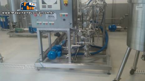 Pasteurizador tubular em inox 400 L Willis