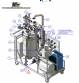 Tanque reator 100 L 140 L inox 316 L cip em skid Kroma com documenta��o ERU data sheet