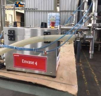 Envasadora 2 bicos semiautomtica em ao inox