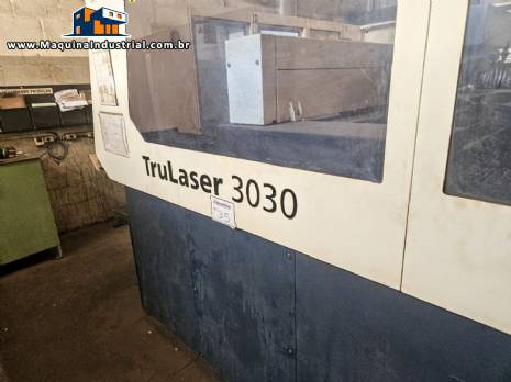 Corte a laser para chapas de ao e inox Trunf Trulaser 3030