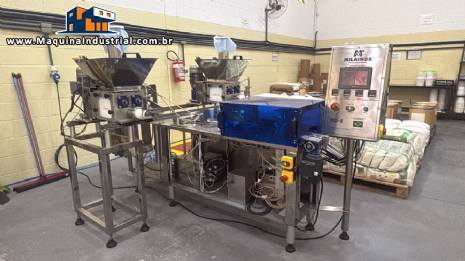 Extrusora envasadora dosadora com embaladora flow pack Milainox ano 2024