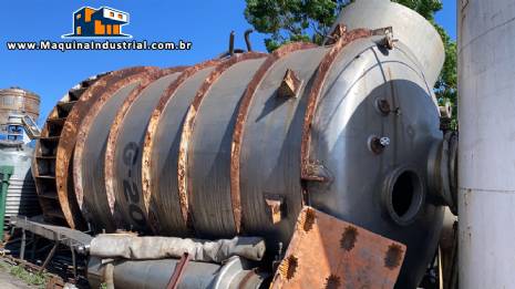Tanque Inox  ( cristalizador ) 70 m3 - peso 14 tons