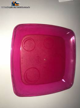 Molde para inje��o prato quadrado descart�vel