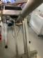 Rosca transportadora helicoidal inclinada com silo em inox