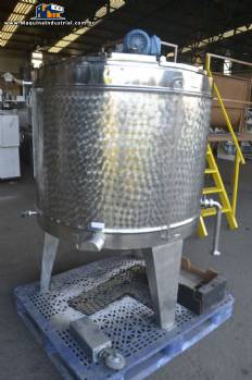 Tanque pasteurizador para iogurtes inox Mirainox 500 litros