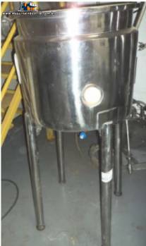 Tanque agitador em inox 50 L Tecosmaq