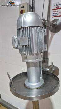 Agitador dispersor misturador homogeneizador em aço inox