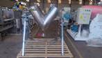 Misturador em V para p�s e granulados 100 litros em a�o inox
