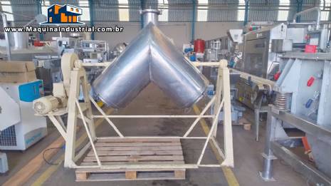 Misturador em V em inox 200 litros