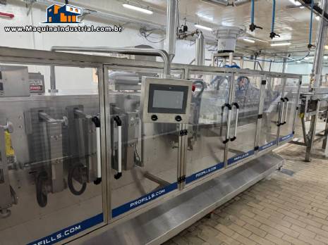 Envasadora embaladora horizontal em inox para embalagens stand up pouch SUP formadas Profills