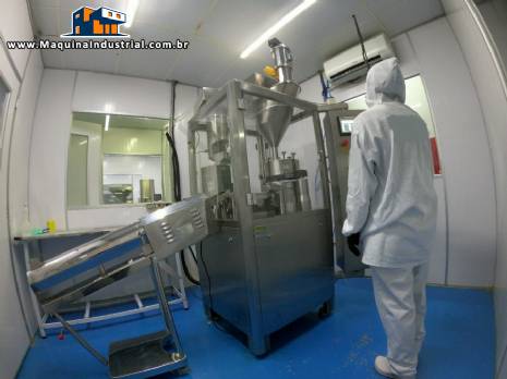 Encapsuladora envasadora em inox automtica de cpsulas NJP 1200