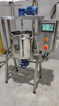 Reator misturador encamisado aquecimento e resfriamento em inox 30 litros Alki Mquinas