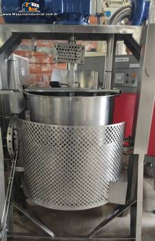 Tacho cozinhador misturador basculante em inox � g�s 300 litros
