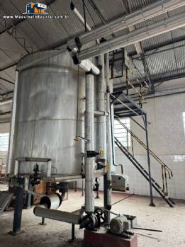 Tanque encamisado com circulador e misturador para sabo 20.000 litros