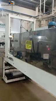 Rotuladora aplicadora com tnel  vapor sleeve e enfardadeira de garrafas