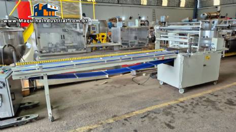 Embaladora flow pack para p�es de hamb�rguer cachorro quente Rodopac 2021