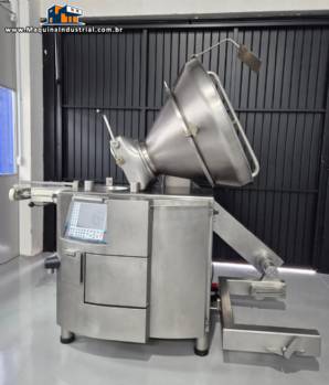Embutideira à vácuo com torcedor e com tombador elevador Handtmann até 6.000 kg por hora Embutideira à vácuo com torcedor e com tombador elevador Handtmann até 6.000 kg por hora