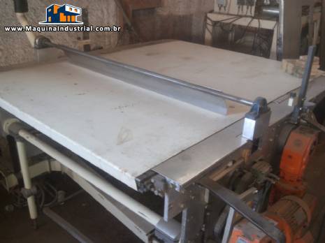 Esteira de alimentação para sincronismo de velocidade para produtos Sapal Esteira de alimentação para sincronismo de velocidade para produtos Sapal