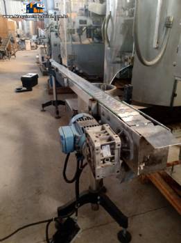 Esteira transportadora 2,8 m em inox Esteira transportadora 2,8 m em inox