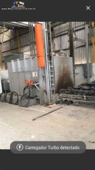 Forno industrial para esmaltação de peças Durr Forno industrial para esmaltação de peças Durr