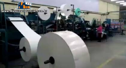 Linha para fabricação de fraldas Linha para fabricação de fraldas