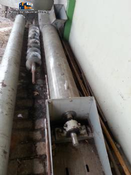 Rosca sem fim encamisada Rosca sem fim encamisada