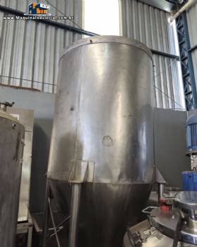 Tanque silo armazenamento em aço inox 1430 litros Tanque silo armazenamento em aço inox 1430 litros