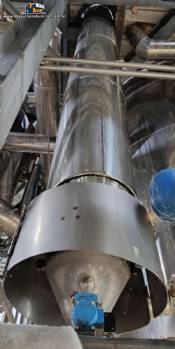 Trocador de calor de casco tubo DEDINI 35 m² de área de troca Trocador de calor de casco tubo DEDINI 35 m² de área de troca